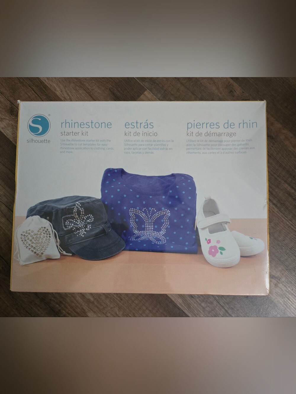 Silhouette Kids Rhinestone Kit — Purple Butterfly & White Accents